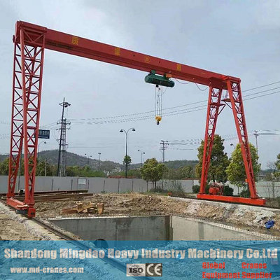 Wire Rope Electric Hoist Lifting Single Girder Gantry Crane for Sale supplier