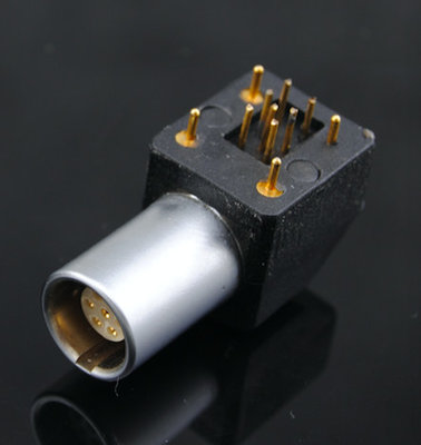 China EPG.1B.307.HLN Push Pull Self Latching Connector Brass Chrome Plating Black PPS Print Contact supplier