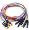 Gold Plated Flexible EEG Electrodes DIN1.5 Socket Colorful Cable For EEG Machine supplier