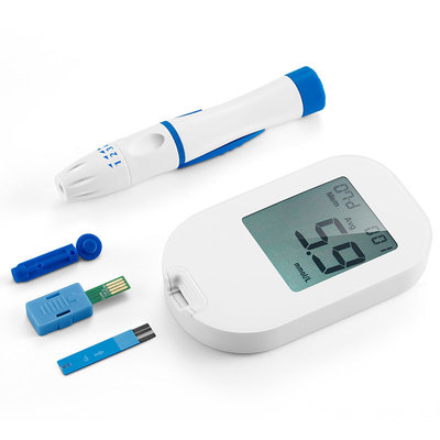 China Big Screen Digital Blood Glucose Meter With Coding and Test Strips supplier