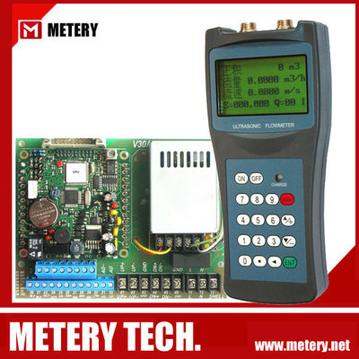 China Portable ultrasonic flow meter MT100H from Metery tech. supplier