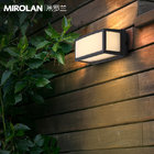 MIROLAN Rectangule Outdoor Wall Lights,Patio Dark Gray Aluminum Modern LED Wall Lamp IP54