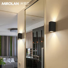 MIROLAN's Rectangular Wall Sconce Lighting 3000K Warm White Up and Down Lights Illuminate for 10-15 Square Meters