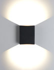 MIROLAN Rectangular Up and Down Wall Sconce 12 Watts 3000K Black Exterior Wall Light Fixtures