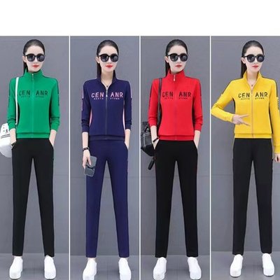Casual Sports Suits Women's 2022 Autumn New Fashion Spring And Autumn Two-Piece Suit
