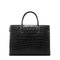 Nile Crocodile Leather Men's Bag Multi-Layered Portable Briefcase Leather Crocodile Belly Platinum Production