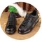 Men's Shoes New Fashion Casual Shoes Summer Breathable Top Layer Leather Crocodile Leather Shoes Air Cushion Sneakers