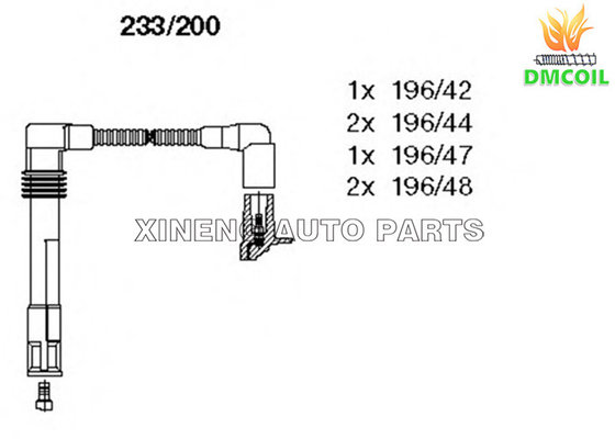 Custom Plug Wires / Auto Spark Plug Wires Anti Interference For Volkswage Skoda Audi