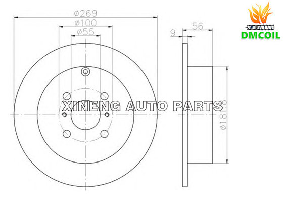 BYD Lifan Toyota Auto Brake Parts Excellent Strong Durability And Abrasion Resistance