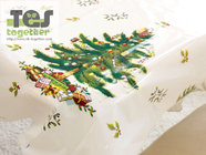 New Christmas disposable PVC tablecloth，with different Cartoon designs