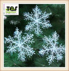 Christmas Plastic Brushed Snowflakes/ Christmas Snowflakes 11CM Snowflakes/ Christmas Decorative Pendant