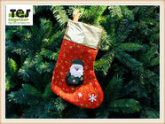 non-woven big size christmas sock decoration/OEM O ODM