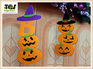 New Halloween pendant non - woven pendant creative festive fence blanket decorated with pumpkin ornaments