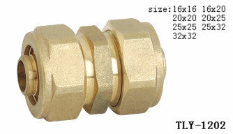 China TLY-1202 1/2&quot;-2&quot; Male aluminium pex pipe fitting brass nipple NPT copper fittng water oil gas mixer matel plumping joint supplier
