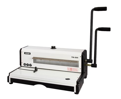 China A3 Size Metal Wire Binding Machine With Double Handle Binding 430mm 50 Holes supplier