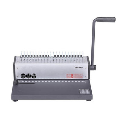 China Manual Comb Binder Machine Punching Up To 15 Sheets A4 Comb Binder supplier