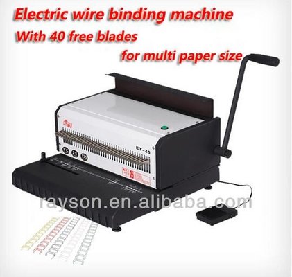 China Manual Heavy Duty Punching Wire Binding Machines ISO9001 Rayson ET-25 supplier