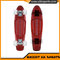 22x6inch 4 transparent PU wheel plastic skateboard for wholesale