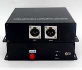 2 channels 3-XLR balanced MONO Audio fiber optic transmitter and recever