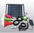 Solar power home  lighting kits 9W panel  lithium battery with remote control