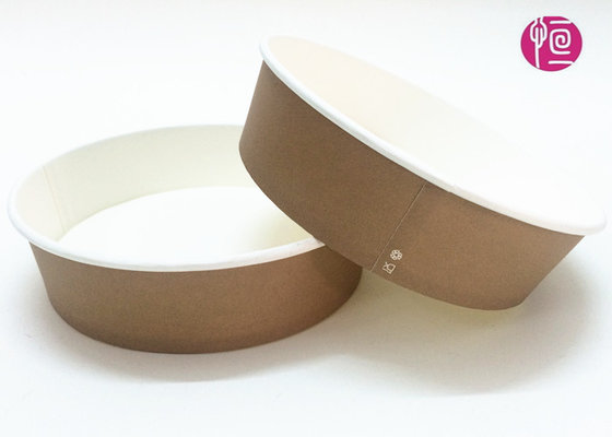China Kraft Paper / Flexo Print Paper Salad Bowls Disposable Food Container supplier