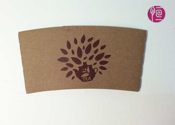 China Custom Cup Sleeve 12oz Double Wall  Kraft Paper SGS Certificated supplier