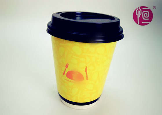 China Brown disposable coffee paper cups printed same as starbucks coffee mugs supplier