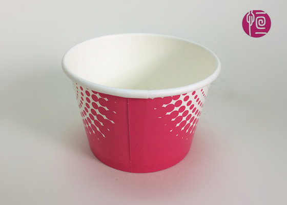 China 4oz PE Coated Frozen Yogurt Disposable Ice Cream Cups Logo Printed supplier
