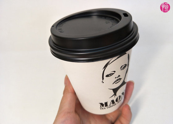 China Hot Insulated Disposable 10oz Fresh Artwork Printed Single Wall Paper Cups Nice Mug supplier