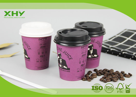 China 200ml 6oz Disposable Take Away Single Wall Coffee Paper Cups with Lids supplier
