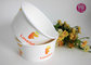 12 Ounce Shallow Ice Cream Paper Bowls With Plastic Lid / Custom Print supplier