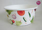 43oz Food Grade PE Coated Low Leakage Disposable Paper Bowls / Enamel Paper supplier