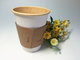 Custom Printed Disposable Paper Cup Sleeve For Hot Coffee / Flexo Print supplier