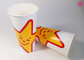 16oz Happy Star Artwork Printed Cold Paper Cups / Drinking coffee cups disposable supplier