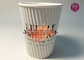 Triple Layer Ripple Paper Cups , biodegradable coffee cups Logo Print supplier