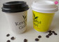 Printed 300ml 8oz Hot Drink Double Wall Paper Cups 280gsm + 250gsm supplier