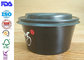 Hot Cake Insulated Paper Food Containers With Lids , Black Disposable Soup Bowls supplier