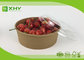 Disposable Kraft Brown Paper Salad Bowls Food Container with Clear Lids supplier