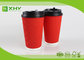 16oz Corrugated Ripple Paper Cups With Lid / Small Thin Ripple supplier