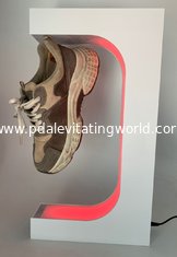 colorful led light magnetic levitation floating sneaker shoes display stand with remote controller