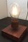 wooden base magnetic floating levitate led bulb lamp