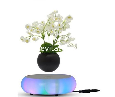 led light magnetic floating levitating air bonsai tree plant Floating Pot