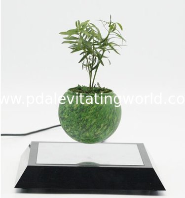 square base rotating magnetic floating levitation air bonsai flowerpot pot planters