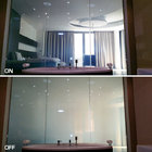 Transparent to opaque switchable dimming PDLC glass film privacy adhesive smart film for house
