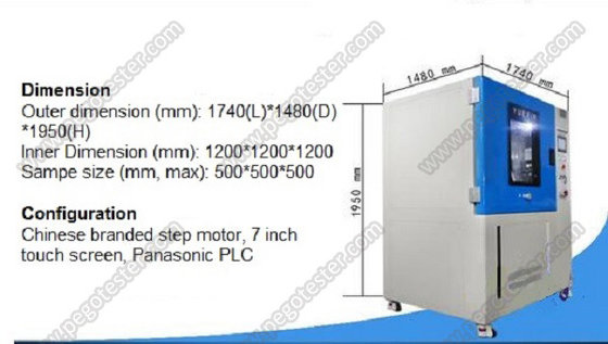 IEC60529 Stainless steel waterproof test stand for IPX3 and IPX4 with R600 swing pipe