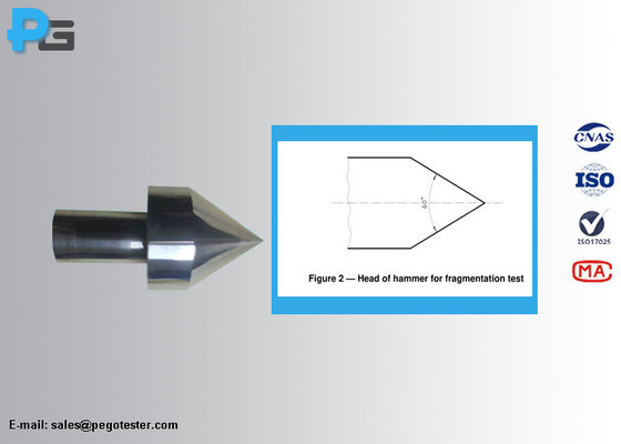 IS015717 Figure 2 75g Fragmentation Test Hammer for Glass Made by Tungsten Carbide