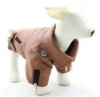 Pet Clothing Dog Leather Jackets Blank Style Dog Jacket For Whippet , Harrier