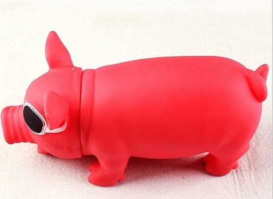 Healthy Soft Chewing Latex Pet Dog Toy Pig Shaped OEM