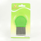 Soft plastic pet flea comb , short hair dog grooming brushes and combs