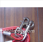Steel red pet rope dog leash 10 feet , 40 feet for Running
